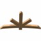 Ekena Millwork Alberta Smooth Timber Gable Bracket, Western Red Cedar, 72"W x 39"H x 3 1/2"D x 5 1/2"F, 13/12 Pitch GBW072X39X0406ALB00SWR - alternate 3